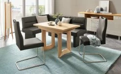 Leder-Eckbank Canto II | Schoko (Braun) rechts