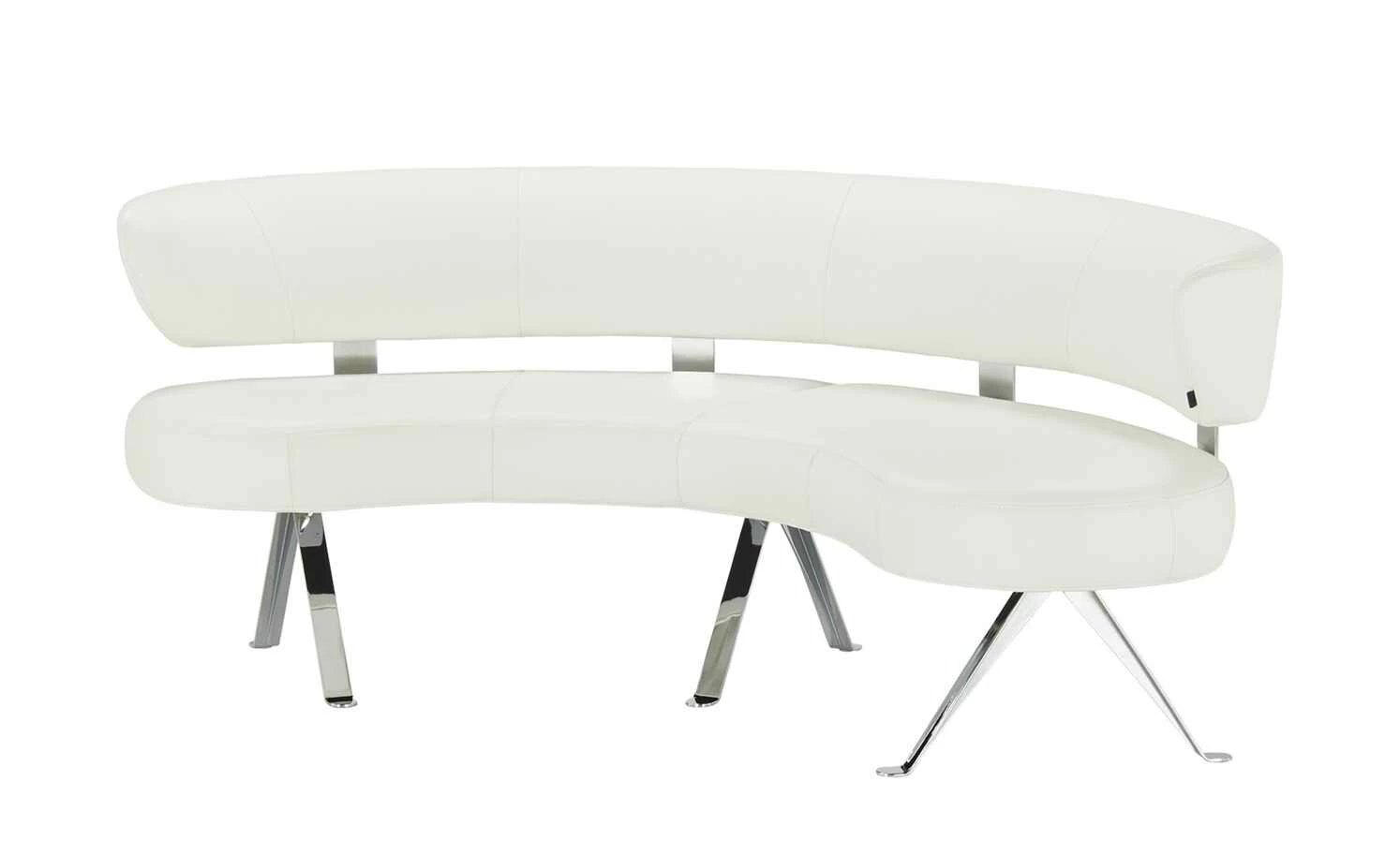 JOOP! Halbrunde Leder-Eckbank Lounge | Wolke (Weiß) 213|cm 2 JOOP! Halbrunde Leder-Eckbank Lounge | Wolke (Weiß) 213|cm – Bild 2