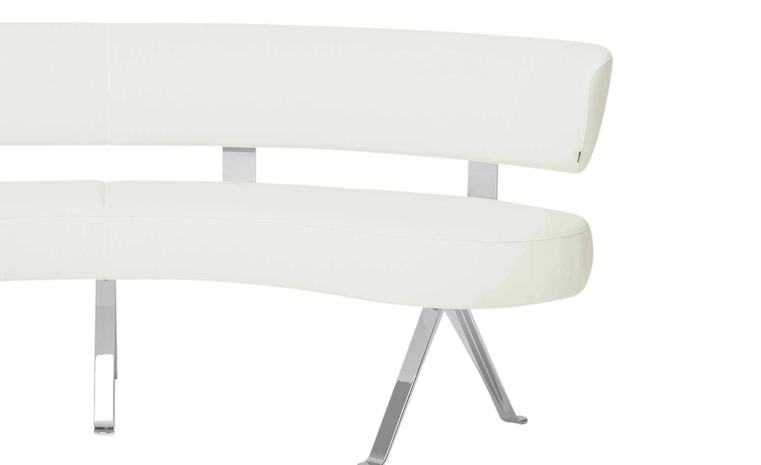JOOP! Halbrunde Leder-Eckbank Lounge | Wolke (Weiß) 213|cm 8 JOOP! Halbrunde Leder-Eckbank Lounge | Wolke (Weiß) 213|cm – Bild 8