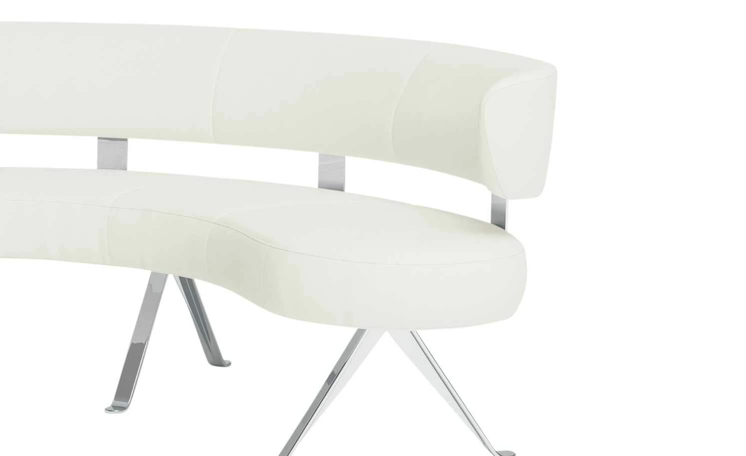 JOOP! Halbrunde Leder-Eckbank Lounge | Wolke (Weiß) 213|cm 10 JOOP! Halbrunde Leder-Eckbank Lounge | Wolke (Weiß) 213|cm – Bild 10