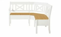 maison bleue Truheneckbank massiv Florian | Weiß / laugenfarben ca. 148 x 171 cm -Bänke Verkaufsladen 11308624 7 202108131411