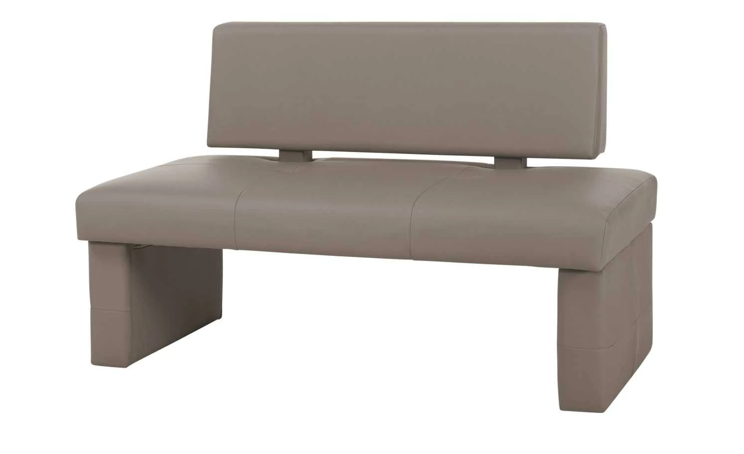 Woodford Kunstleder-Bank Seta | Schlamm 150|cm mit Rücken 1 Woodford Kunstleder-Bank Seta | Schlamm 150|cm mit Rücken