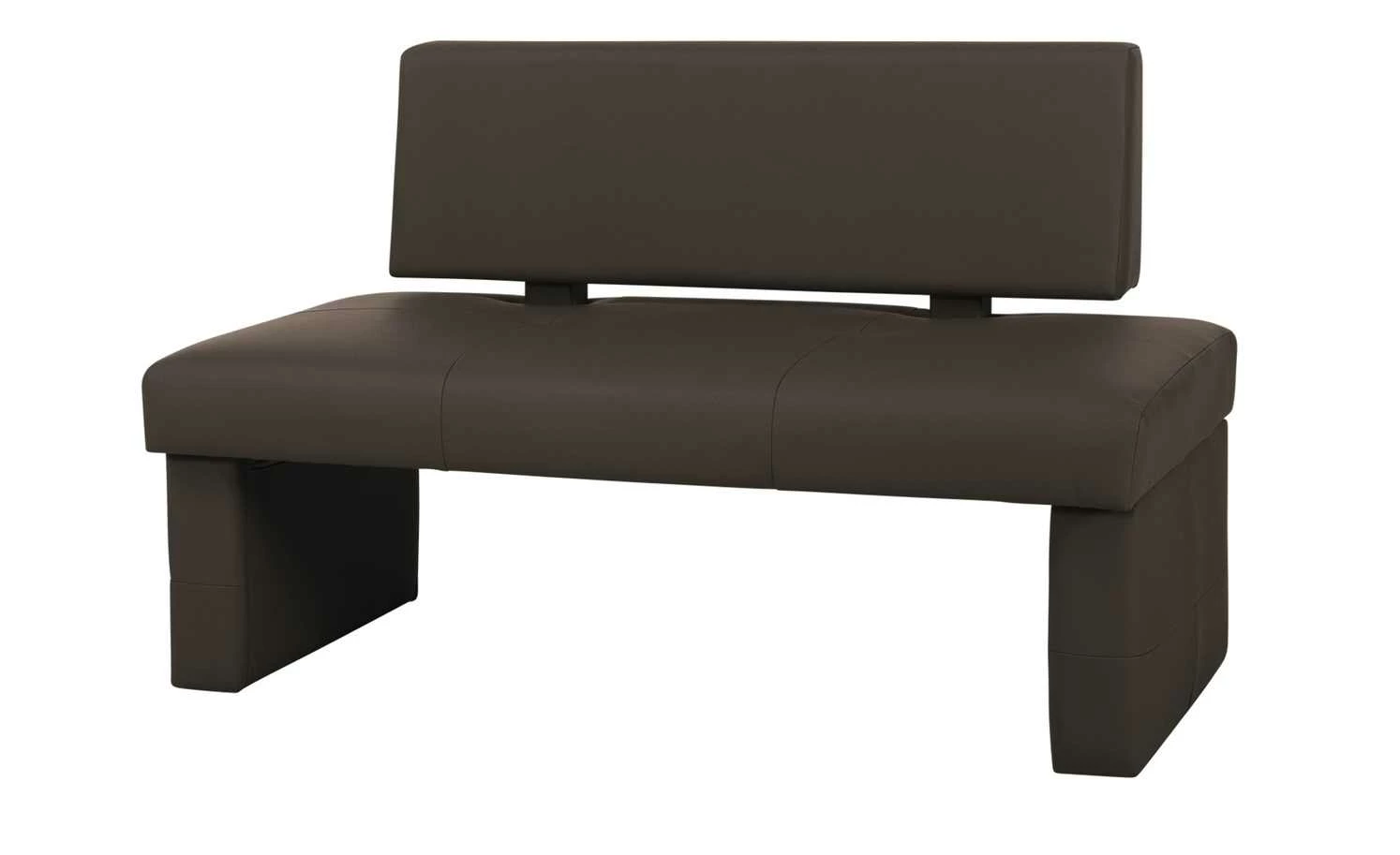 Woodford Kunstleder-Bank Seta | Braun 130|cm mit Rücken 1 Woodford Kunstleder-Bank Seta | Braun 130|cm mit Rücken