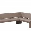 Woodford Kunstleder-Eckbank Seta | Schlamm rechts 167 cm