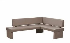 Woodford Kunstleder-Eckbank Seta | Schlamm rechts 167 cm