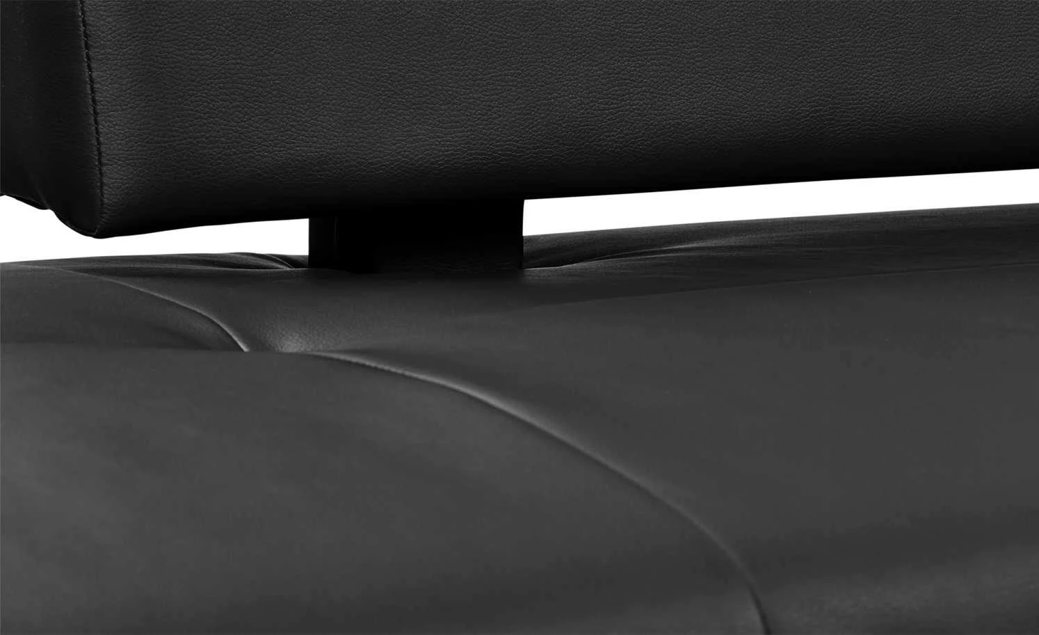 Woodford Kunstleder-Eckbank Seta | Schwarz rechts 167 cm 3 Woodford Kunstleder-Eckbank Seta | Schwarz rechts 167 cm – Bild 3