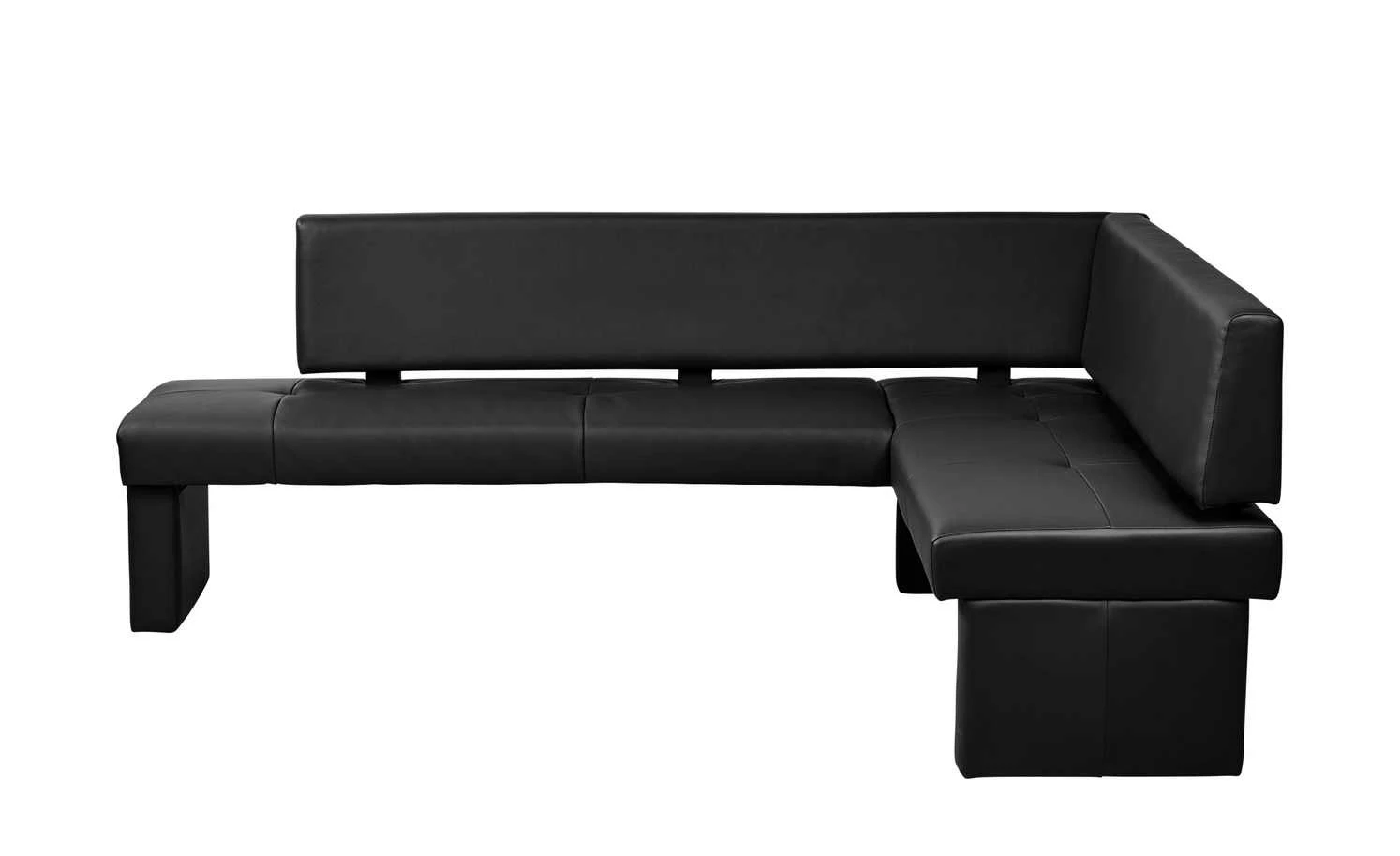 Woodford Kunstleder-Eckbank Seta | Schwarz rechts 167 cm 4 Woodford Kunstleder-Eckbank Seta | Schwarz rechts 167 cm – Bild 4