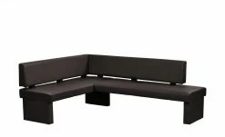 Woodford Kunstleder-Eckbank Seta | Braun links 167 cm