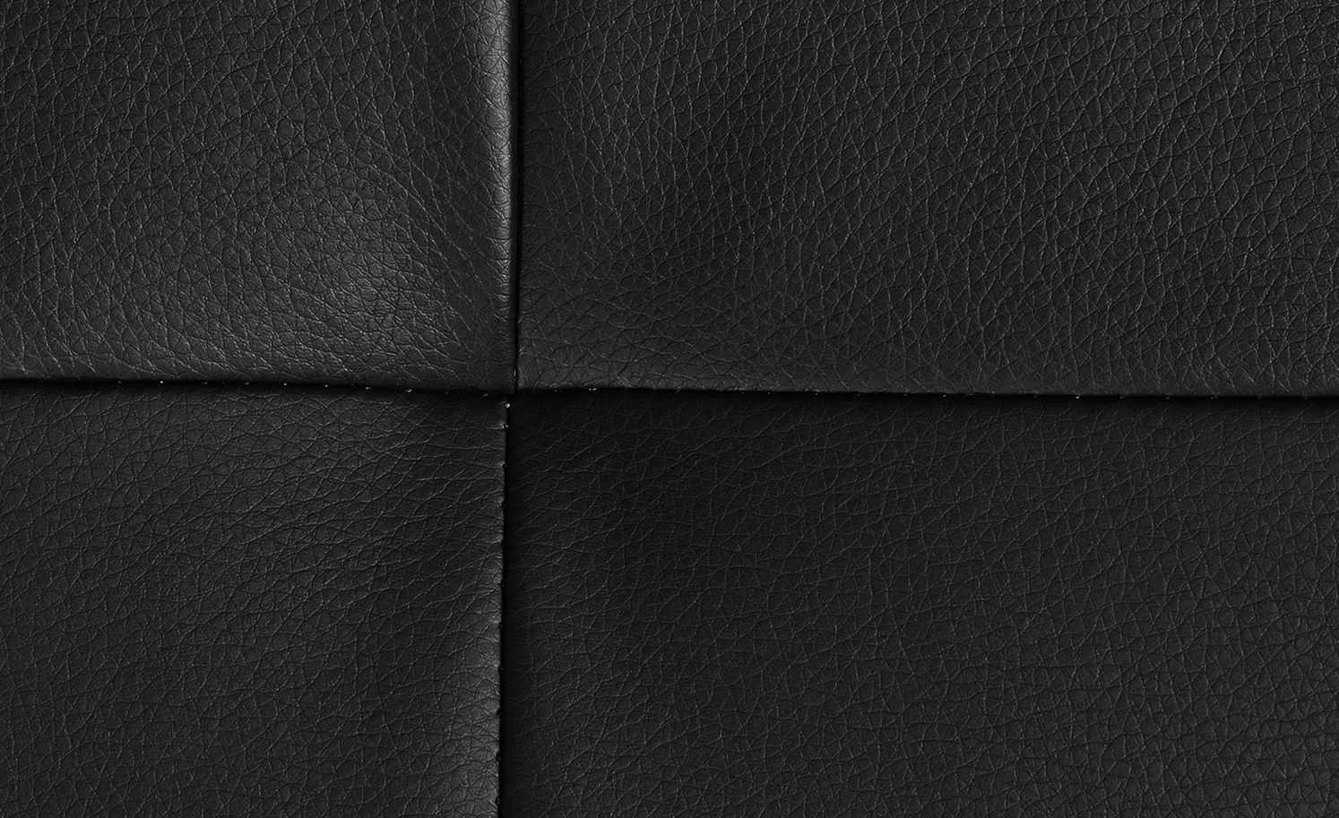 Woodford Kunstleder-Eckbank Seta | Schwarz links 167 cm 2 Woodford Kunstleder-Eckbank Seta | Schwarz links 167 cm – Bild 2