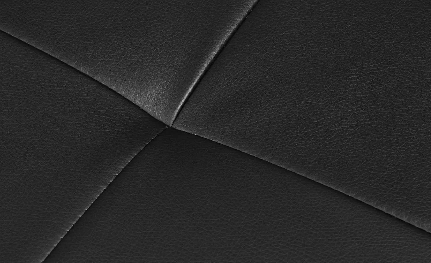 Woodford Kunstleder-Eckbank Seta | Schwarz links 167 cm 4 Woodford Kunstleder-Eckbank Seta | Schwarz links 167 cm – Bild 4