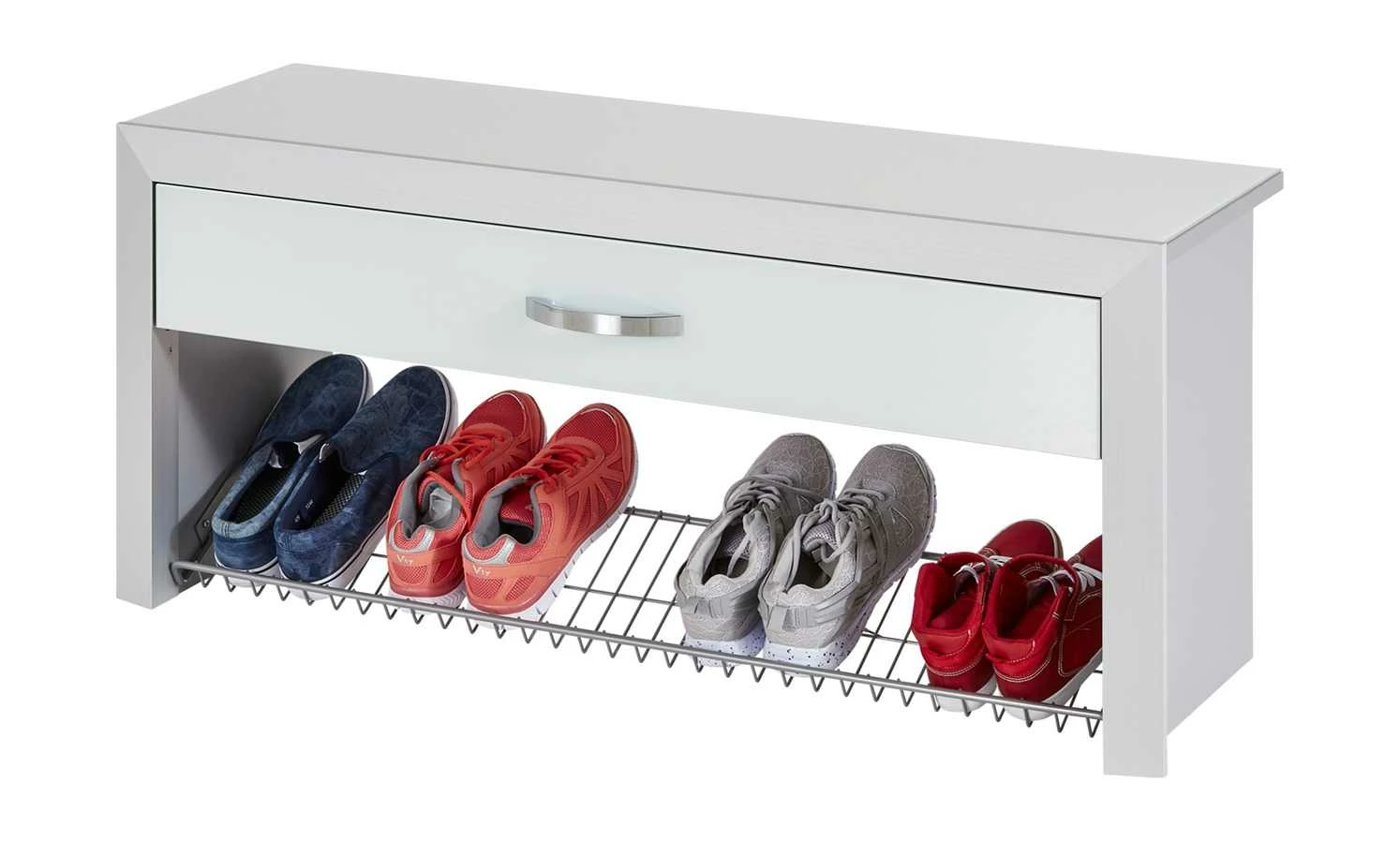 Wohnwert Garderobenbank Intro | Weiß 2 Wohnwert Garderobenbank Intro | Weiß – Bild 2