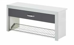 Wohnwert Garderobenbank Intro | Grau / Weiß