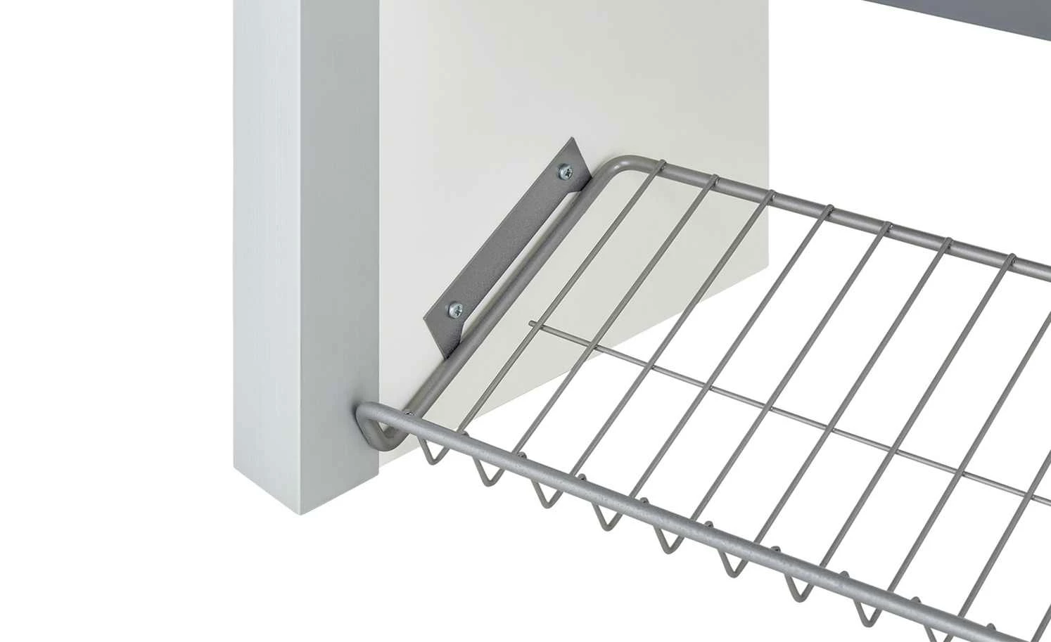 Wohnwert Garderobenbank Intro | Grau / Weiß 7 Wohnwert Garderobenbank Intro | Grau / Weiß – Bild 7