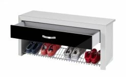 Wohnwert Schuhbank Intro | Schwarz / Weiß -Bänke Verkaufsladen 11363738 5 202103301234