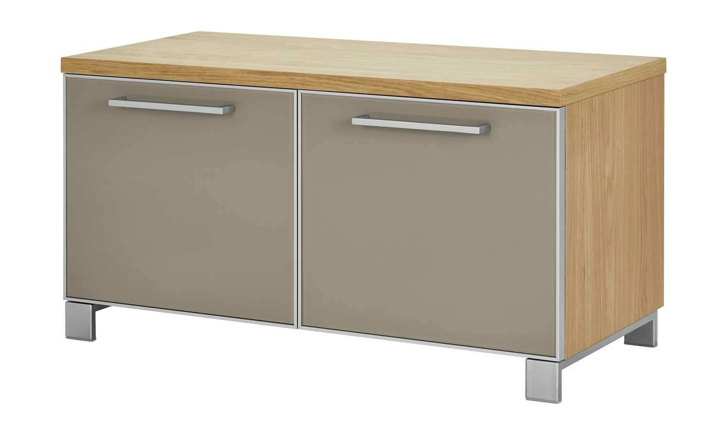 Garderobenbank Duna | Eiche Bianco / Taupe 3 Garderobenbank Duna | Eiche Bianco / Taupe – Bild 3
