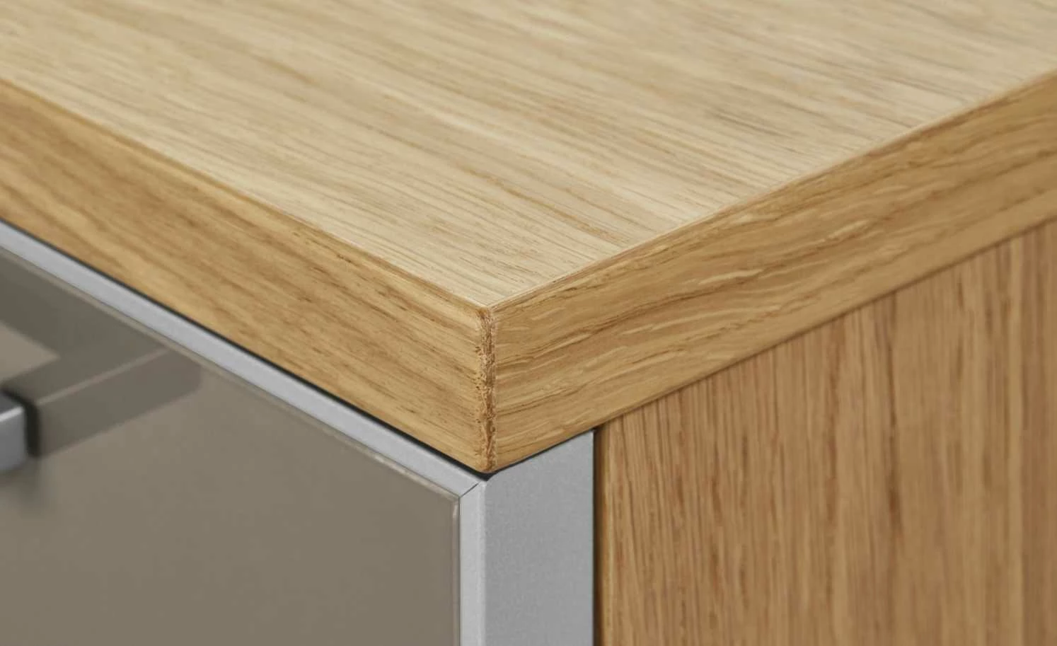 Garderobenbank Duna | Eiche Bianco / Taupe 9 Garderobenbank Duna | Eiche Bianco / Taupe – Bild 9