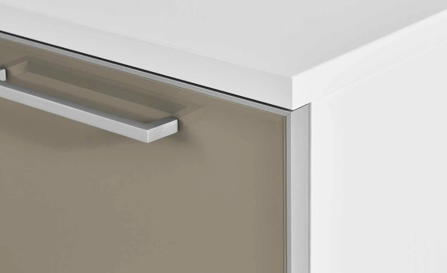 Garderobenbank Duna | Weiß / Taupe 3 Garderobenbank Duna | Weiß / Taupe – Bild 3