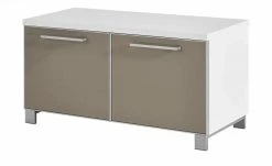 Garderobenbank Duna | Weiß / Taupe