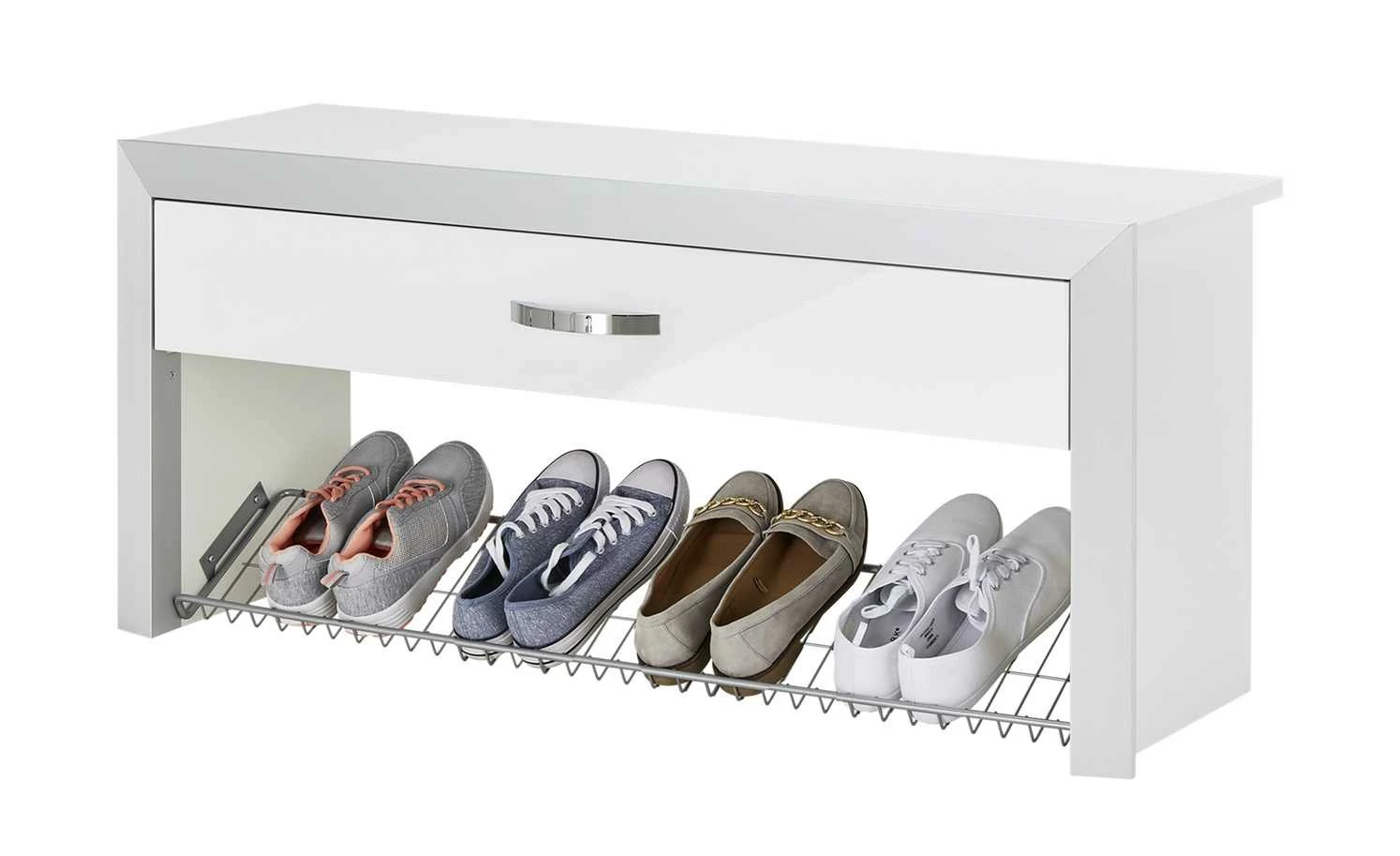 Wohnwert Garderobenbank Intro | Weiß 7 Wohnwert Garderobenbank Intro | Weiß – Bild 7