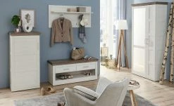 maison bleue Garderobenbank Bana