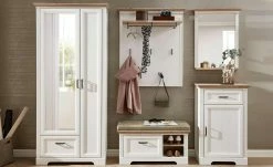 Garderobenbank mit Sitzkissen Varese | Pinie hell (Nachbildung) / Asteiche (Nachbildung) -Bänke Verkaufsladen 11369037 10 201910172249