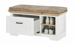 Garderobenbank mit Sitzkissen Varese | Pinie hell (Nachbildung) / Asteiche (Nachbildung) -Bänke Verkaufsladen 11369037 2 201910172249