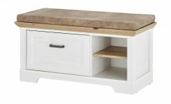 Garderobenbank mit Sitzkissen Varese | Pinie hell (Nachbildung) / Asteiche (Nachbildung) -Bänke Verkaufsladen 11369037 6 201910172249