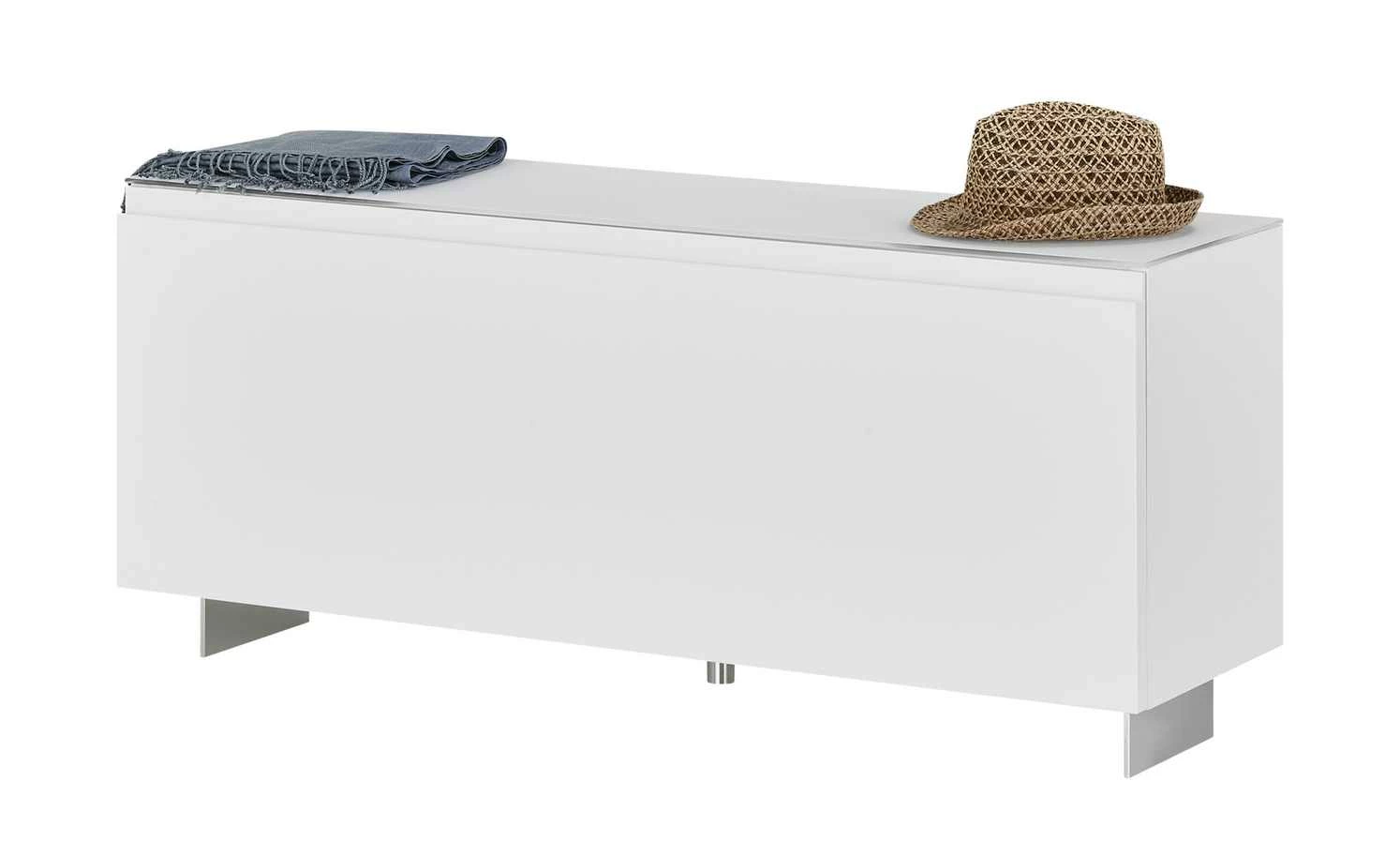 Wohnwert Garderobenbank Nicolo | 110|cm Weiß 3 Wohnwert Garderobenbank Nicolo | 110|cm Weiß – Bild 3