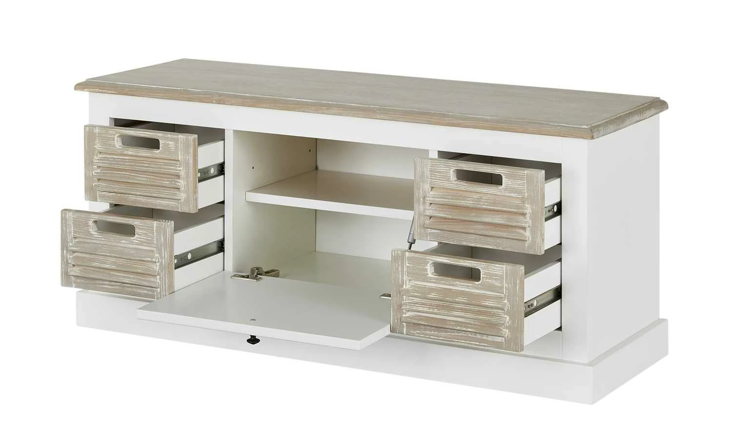 maison bleue Sitzbank Cantate | Weiß / Fichte Antikbraun 10 maison bleue Sitzbank Cantate | Weiß / Fichte Antikbraun – Bild 10