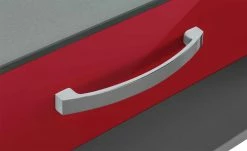 Garderobenbank Juno | Rot / alufarbig Holzwerkstoff mit Glas -Bänke Verkaufsladen 11369297 2 201905172034