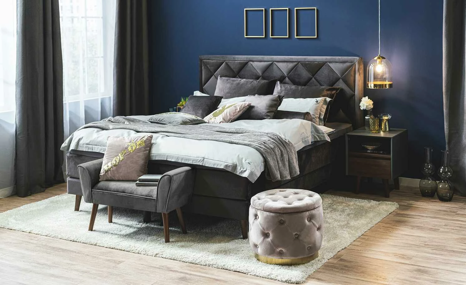 Playboy Bettbank Tiffany | Anthrazit 1 Playboy Bettbank Tiffany | Anthrazit