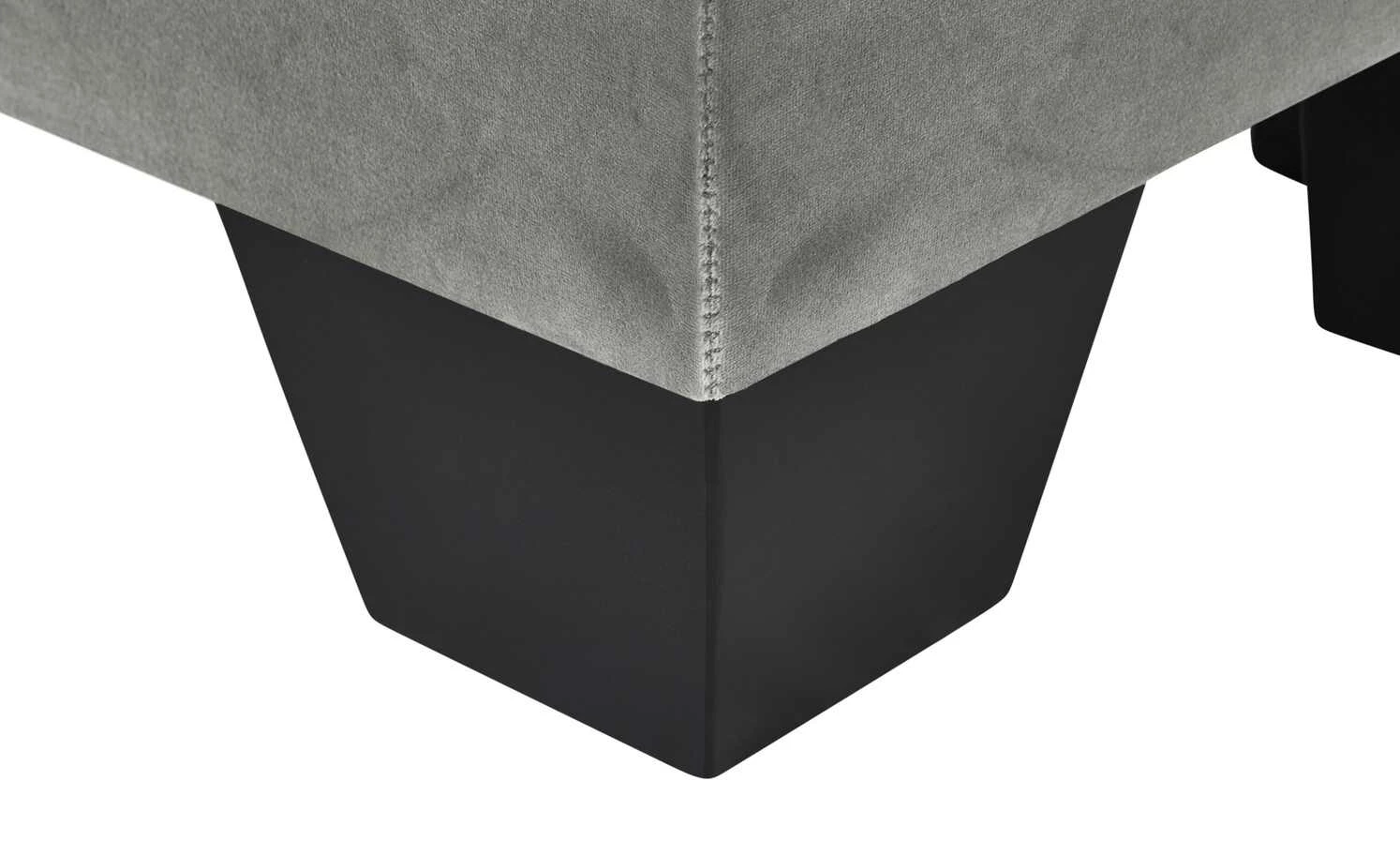 Boxi Bettbank mit Stauraum Boxi | Hellgrau / Samt mit Keder 7 Boxi Bettbank mit Stauraum Boxi | Hellgrau / Samt mit Keder – Bild 7