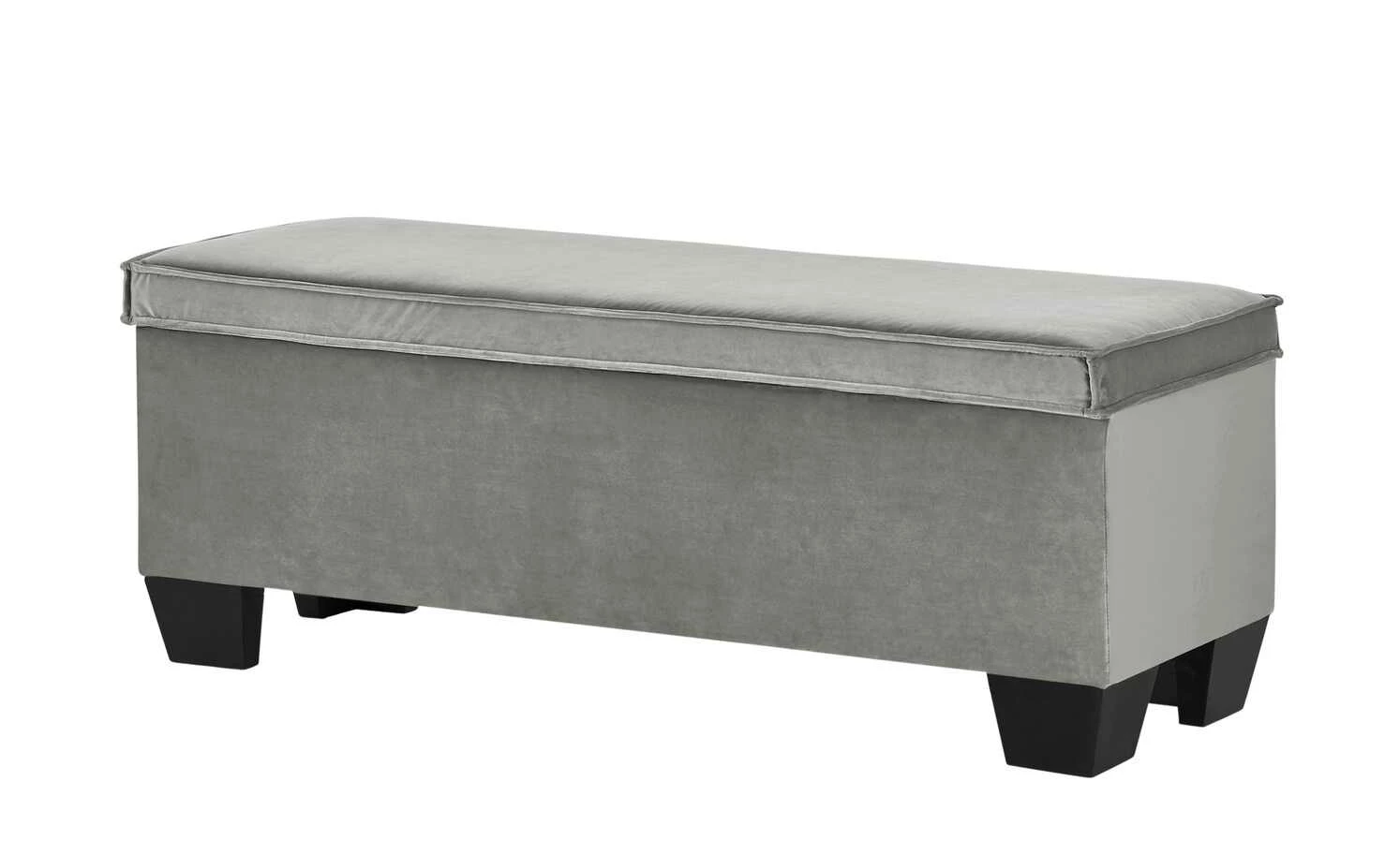 Boxi Bettbank mit Stauraum Boxi | Hellgrau / Samt mit Keder 3 Boxi Bettbank mit Stauraum Boxi | Hellgrau / Samt mit Keder – Bild 3