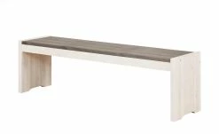 Sitzbank Bornholm | Kiefer Weiß / Kiefer lavafarben