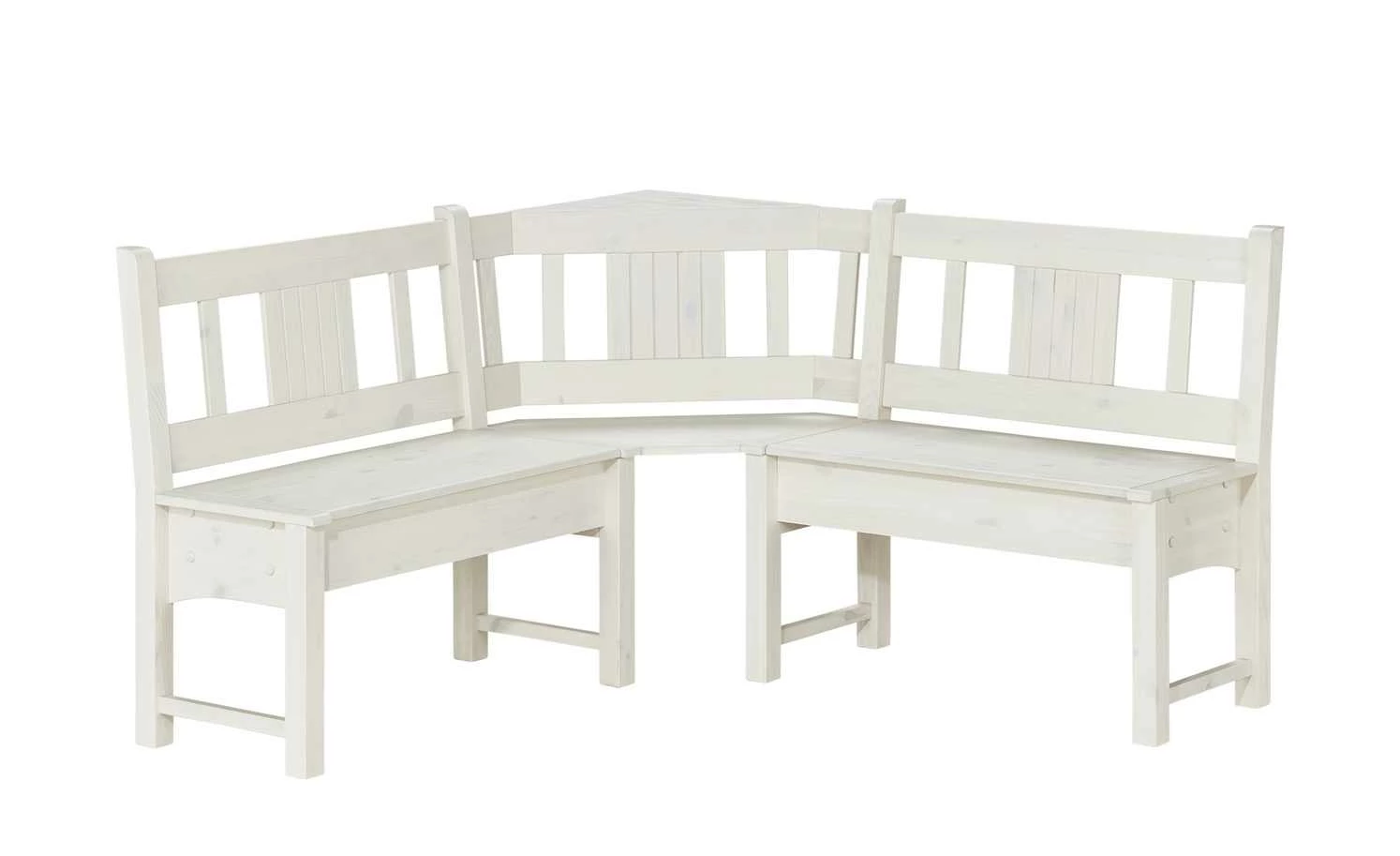 Eckbank Bornholm | Kiefer Weiß 151|cm 1 Eckbank Bornholm | Kiefer Weiß 151|cm