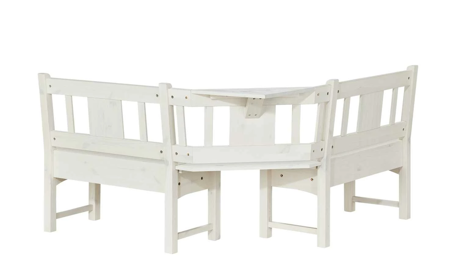 Eckbank Bornholm | Kiefer Weiß 151|cm 8 Eckbank Bornholm | Kiefer Weiß 151|cm – Bild 8