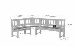 Eckbank Bornholm | Kiefer Weiß 200|cm 21 Eckbank Bornholm | Kiefer Weiß 200|cm -Bänke Verkaufsladen 12235312 3 202004152233