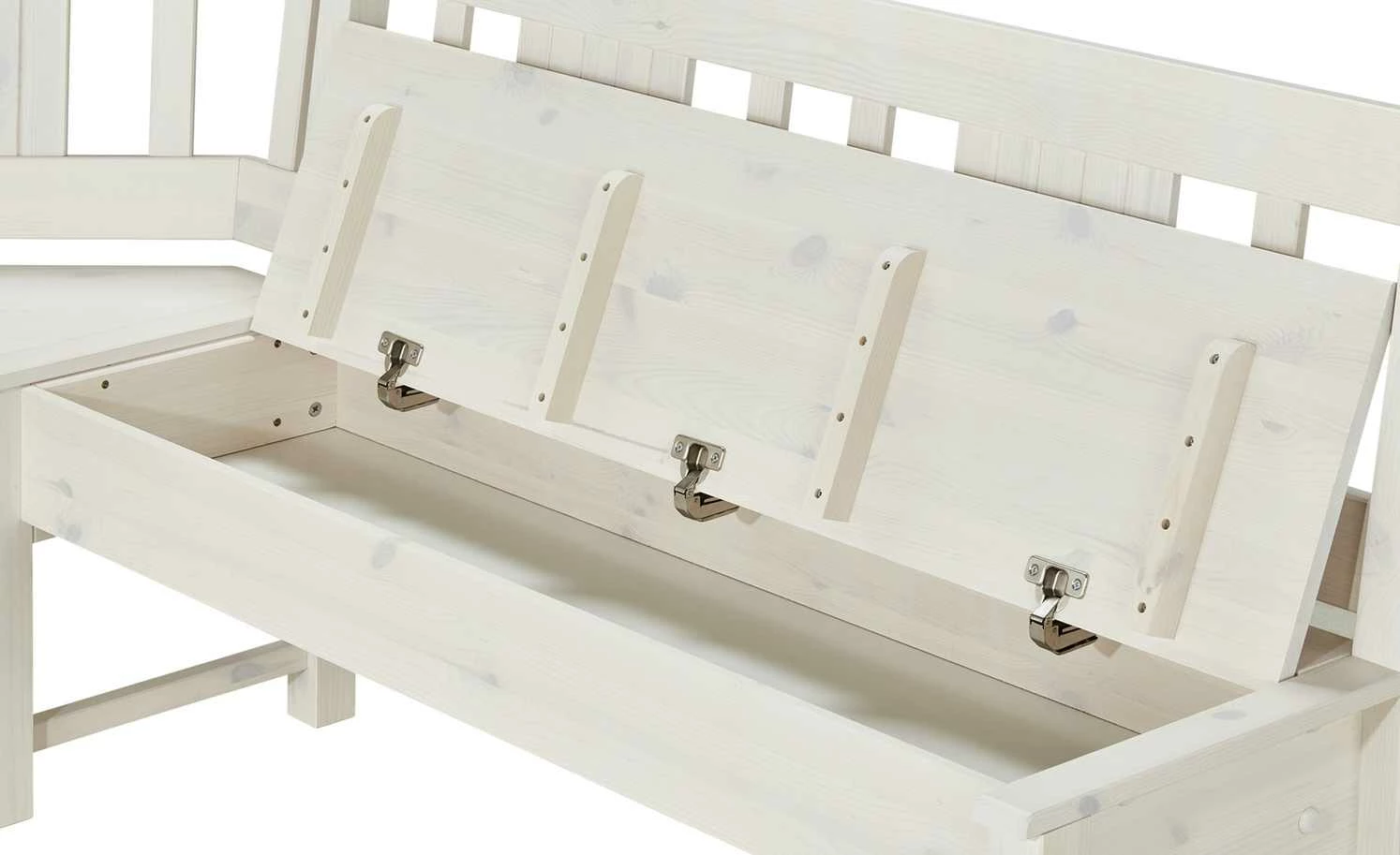 Eckbank Bornholm | Kiefer Weiß 200|cm 4 Eckbank Bornholm | Kiefer Weiß 200|cm – Bild 4