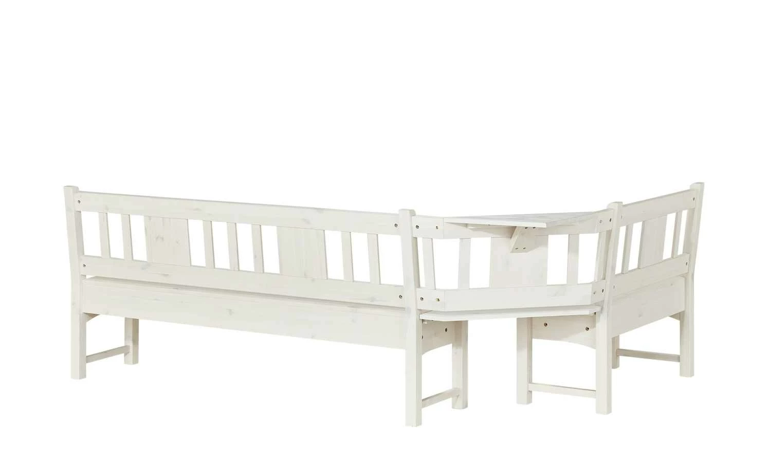 Eckbank Bornholm | Kiefer Weiß 241|cm 2 Eckbank Bornholm | Kiefer Weiß 241|cm – Bild 2