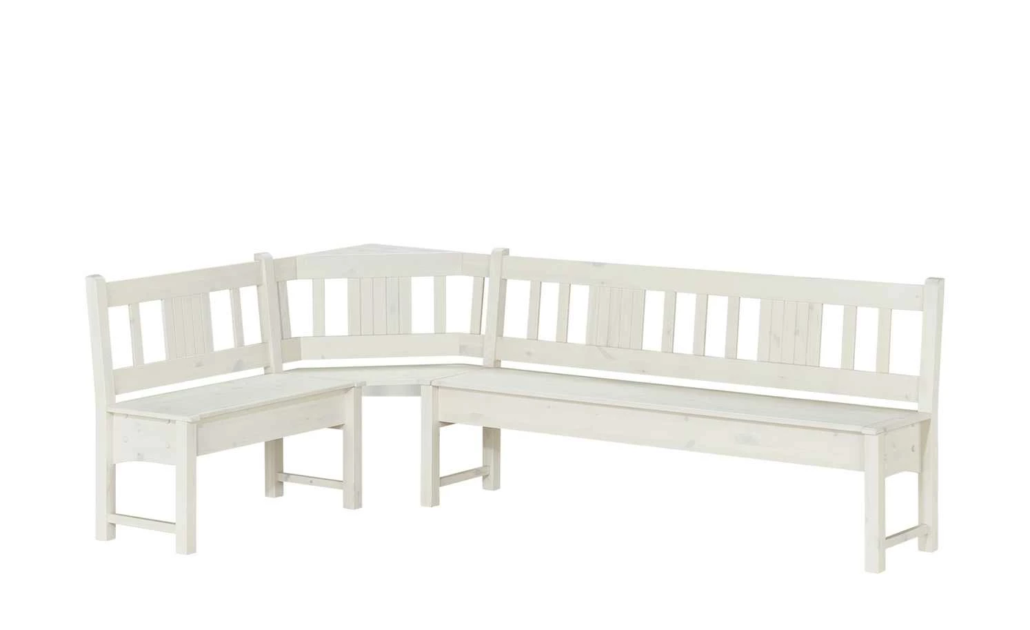 Eckbank Bornholm | Kiefer Weiß 241|cm 1 Eckbank Bornholm | Kiefer Weiß 241|cm