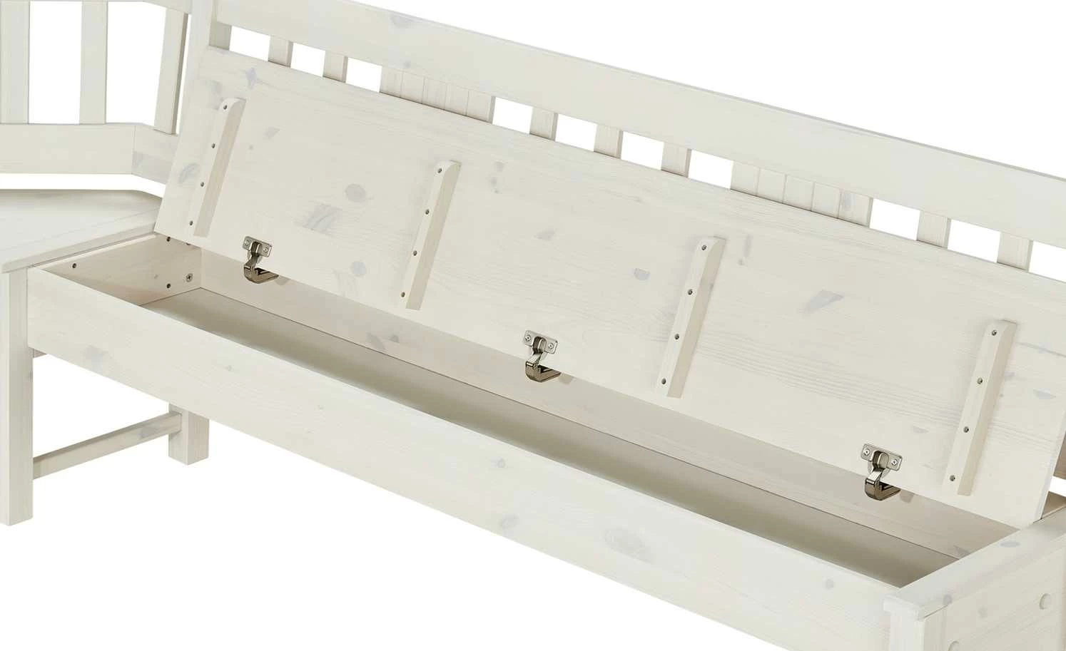 Eckbank Bornholm | Kiefer Weiß 241|cm 8 Eckbank Bornholm | Kiefer Weiß 241|cm – Bild 8