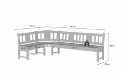 Eckbank Bornholm | Kiefer Weiß 241|cm 21 Eckbank Bornholm | Kiefer Weiß 241|cm -Bänke Verkaufsladen 12235313 8 202004152233