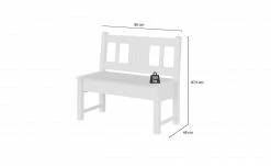 Bank Bornholm | Kiefer Weiß 90|cm -Bänke Verkaufsladen 12235314 2 202101292237