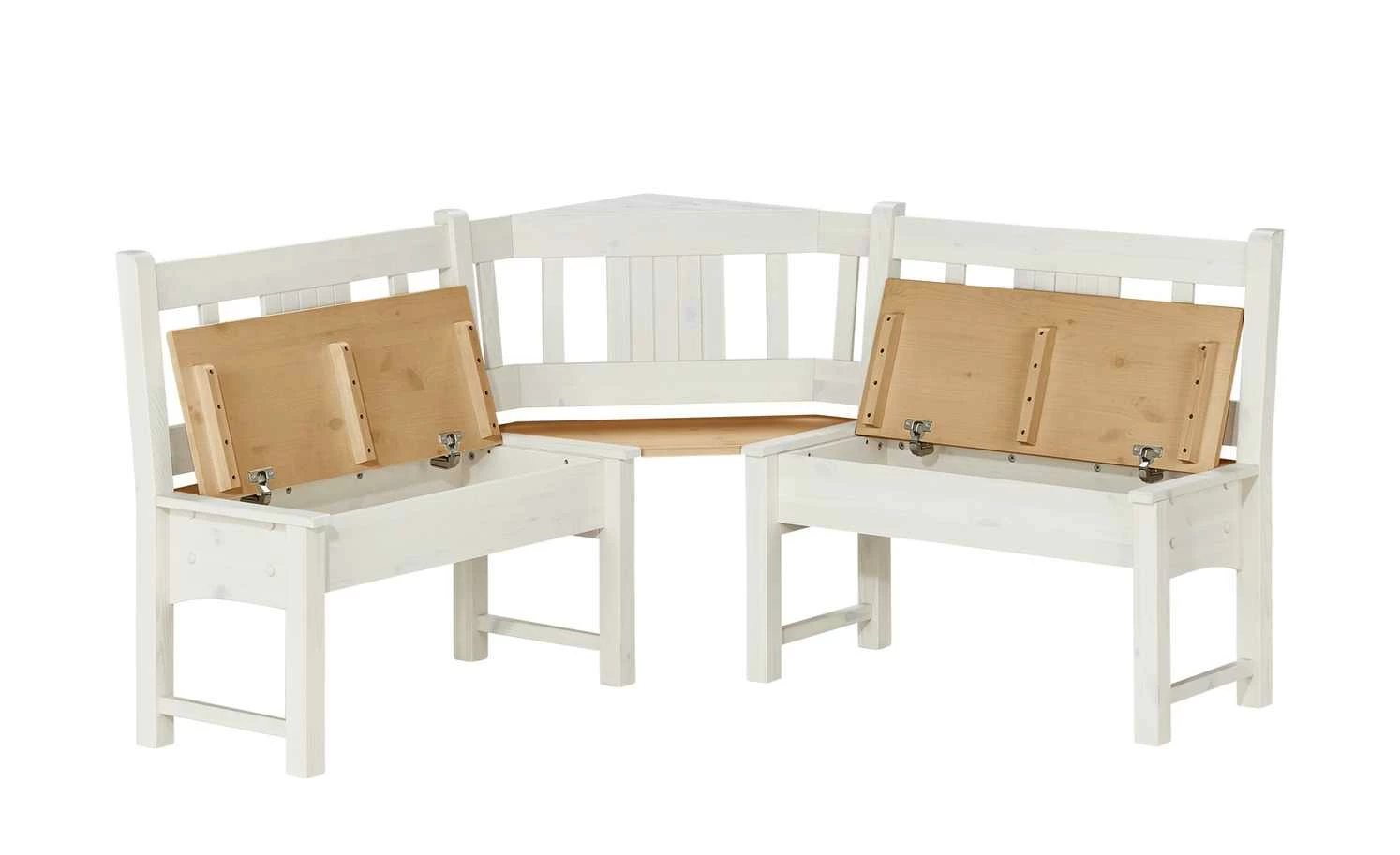 Eckbank Bornholm | Kiefer Weiß / Kiefer antikfarben 151|cm 11 Eckbank Bornholm | Kiefer Weiß / Kiefer antikfarben 151|cm – Bild 11