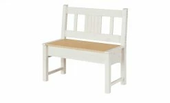 Bank Bornholm | Kiefer Weiß / Kiefer antikfarben 90|cm