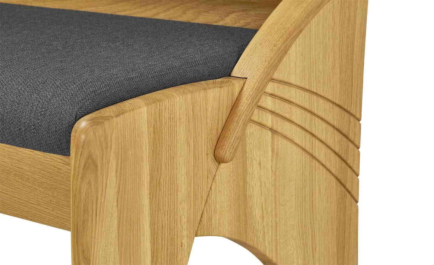 Truheneckbank massiv Multistar | links Grau 4 Truheneckbank massiv Multistar | links Grau – Bild 4