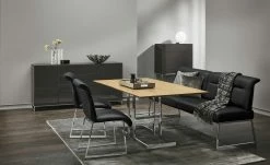 JOOP! Sitzbank Leder Cubic | Black (Schwarz) 203|cm