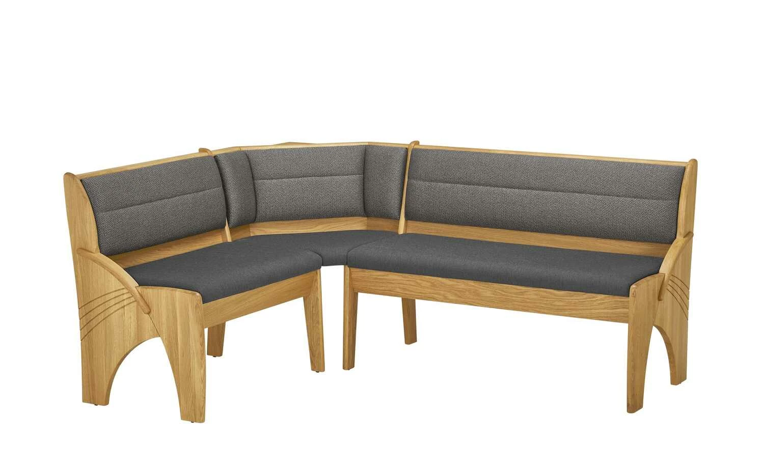 Truheneckbank massiv Multistar | rechts Grau 2 Truheneckbank massiv Multistar | rechts Grau – Bild 2