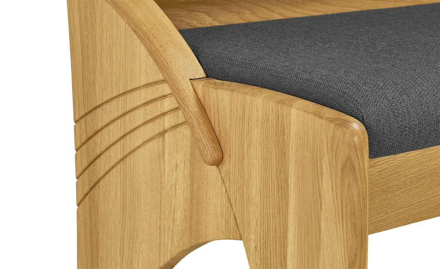 Truheneckbank massiv Multistar | rechts Grau 4 Truheneckbank massiv Multistar | rechts Grau – Bild 4