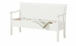 maison bleue Sitzbank mit Stauraum massiv Florian | Weiß -Bänke Verkaufsladen 12314408 3 202108131411